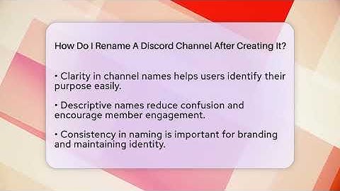 How Do I Rename A Discord Channel After Creating It? - Everyday-Networking