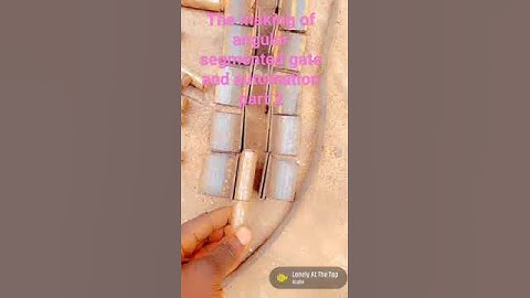 "The making of angular segmented gate and gate automation part  #AngularSegmentedGate #Gate #panayo