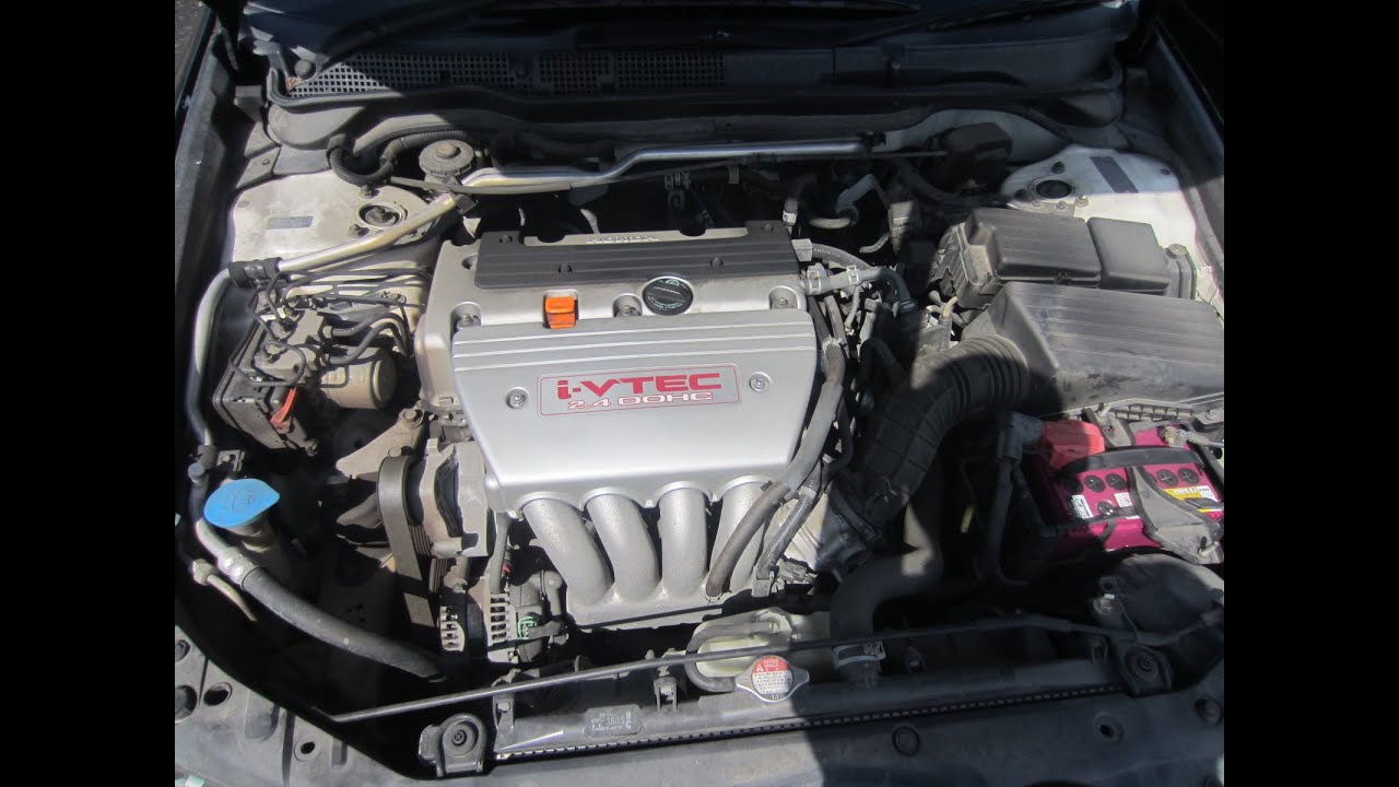 Работа двигателя Honda Accord-7 Wagon CM2 с двс K24A