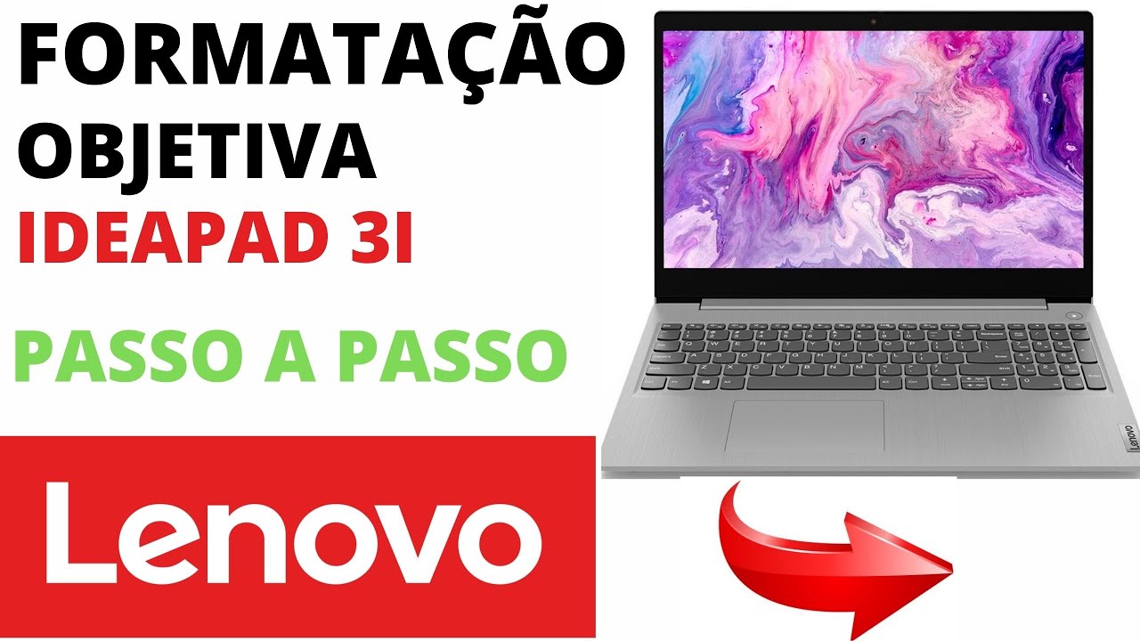  como formatar notebook lenovo ideapad 3i youtube