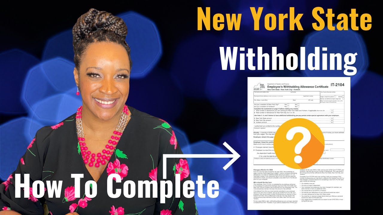 How To Fill Out NEW YORK State Tax Form