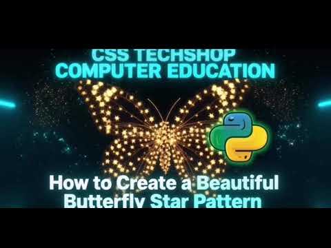 🦋 Beautiful Butterfly Star Pattern in Python – Super Easy 4 Minute Tutorial ✨