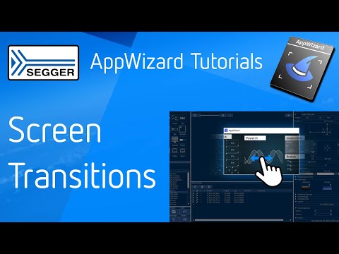 SEGGER emWin AppWizard  — Screen Transitions