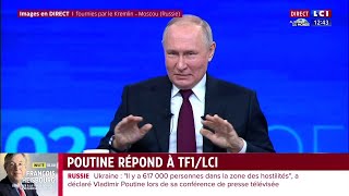 Vladimir Poutine : "Nous nous tenons prêts à poursuivre nos interactions avec la France"