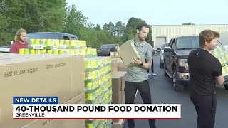 40,000 pound food donation