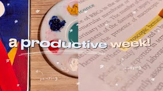 🧚🏻‍♂️ productive week (studying, cooking, painting) | ust medtech