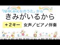きみがいるから/女声/ピアノ伴奏【歌詞付き】