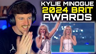 Kylie Minogue - Live at The BRIT Awards 2024 (Medley) FIRST TIME REACTION