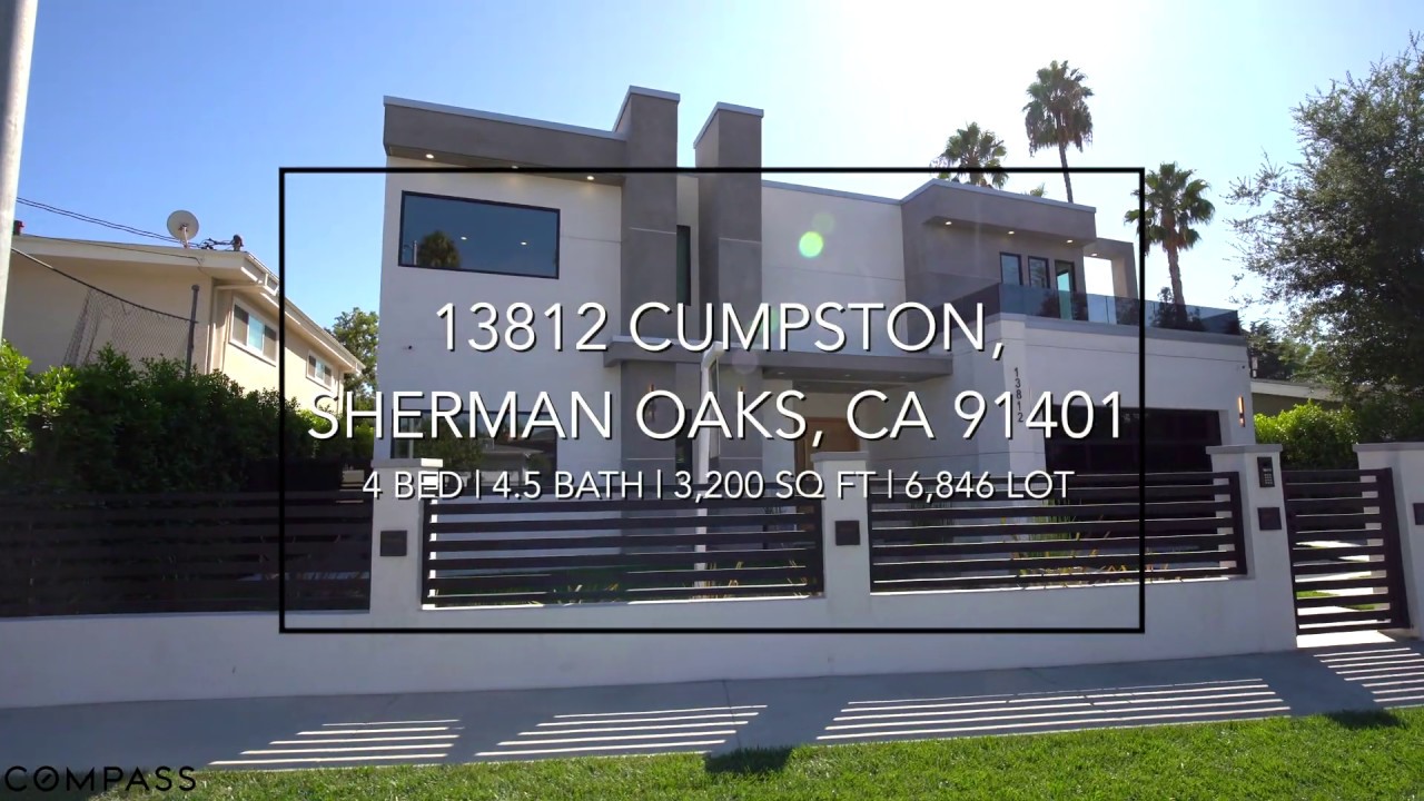 AMAZING NEW MODERN LUXURY HOME IN Sherman Oaks! 13812 CUMPSTON YouTube