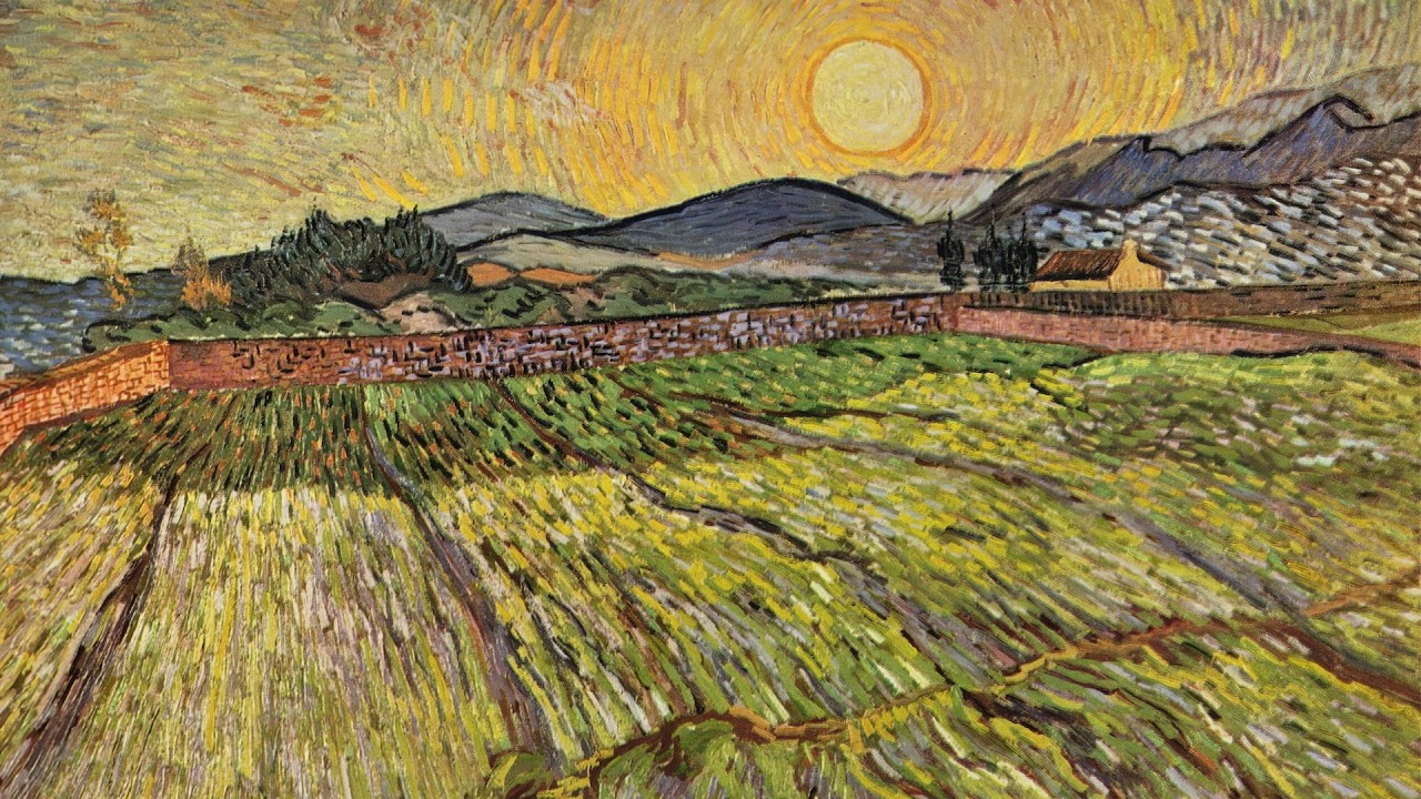 Fine Art - Van Gogh, Enclosed Field with Rising Sun & Other Paintings