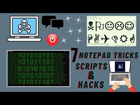 Top 7 Notepad Tricks and Hacks | vbs Tricks .bat Tricks Notepad Fake Virus Script | Trix Tips & Fix