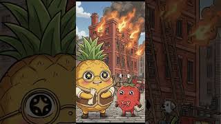 [Veggie Stories] The brave Cherries wave for help from windows | Fruit History Ep107 Pt 12