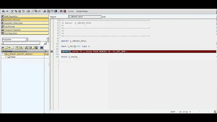 IMPORT & EXPORT from ABAP memory, Submit Report and Return