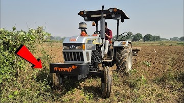 Eicher 380 Tractor Struggles in Mud | Real Field Rotavator Challenge