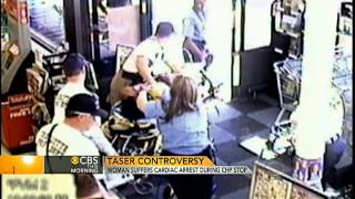 Woman suffers heart attack after police taser