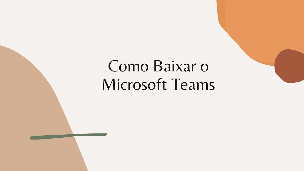 Como Baixar o Microsoft Teams - YouTube