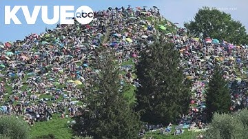 Swifties listen to Taylor Swift concert on hill in Munich, Germany