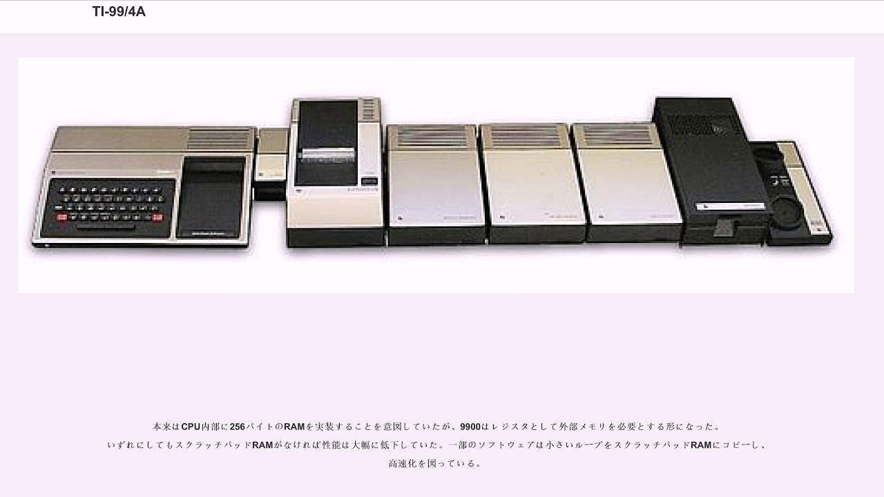 TI-99/4A - YouTube