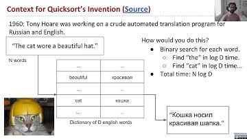 Sorting 2, Video 1 Quicksort Backstory