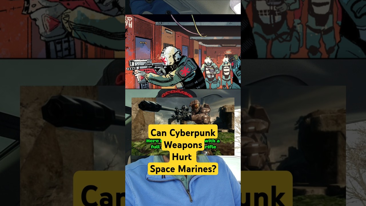 Может ли оружие киберпанка навредить космодесантникам? 