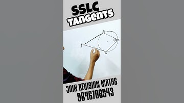 SSLC maths #shorts #sslc #tangents