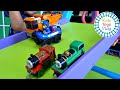 Thomas the Train Vs PAW Patrol Vs LEGO Downhill Race