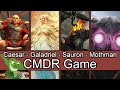 Caesar vs galadriel vs sauron vs wise mothman edh  cmdr game play for magic the gathering