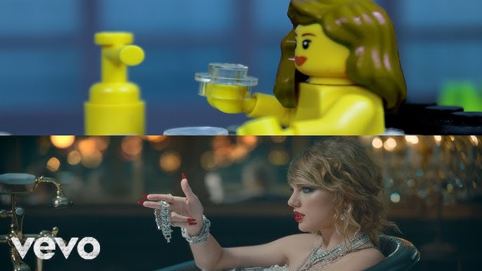 What would Taylor Swift's Lover outfit look like on a LEGO minidoll? 💖  doll repaint & custom build 