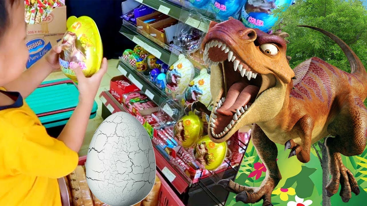 Beli Surprise Egg Telur Dinosaurus Besar Hadianya Apa Ya Unboxing Mainan Anak Murah Rafa Alghazi YouTube
