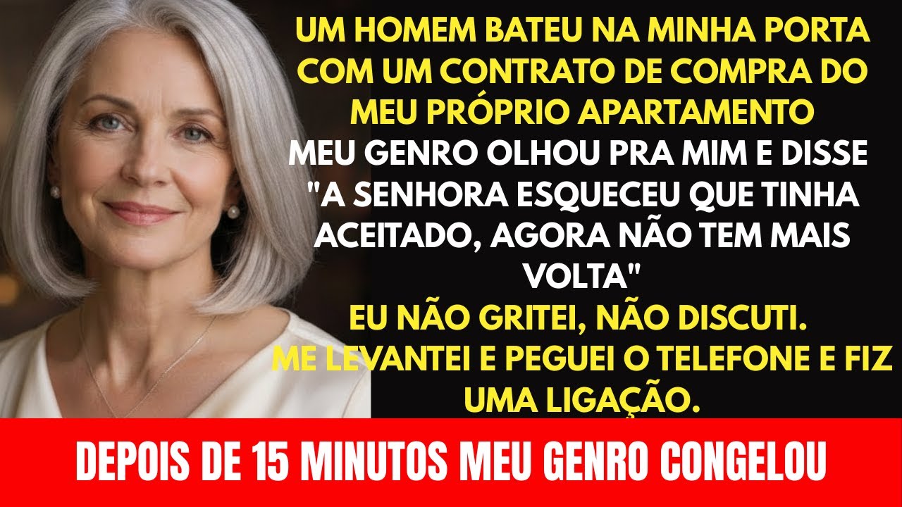 Meu genro vendeu meu apartamento sem eu saber. Quando o comprador apareceu, ele congelou.