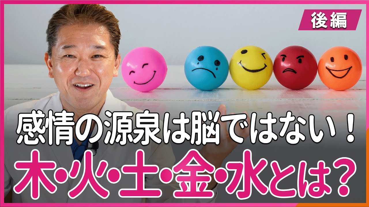 【陰陽五行説】木・火・土・金・水とは？感情の源泉は脳ではない！〜後編〜