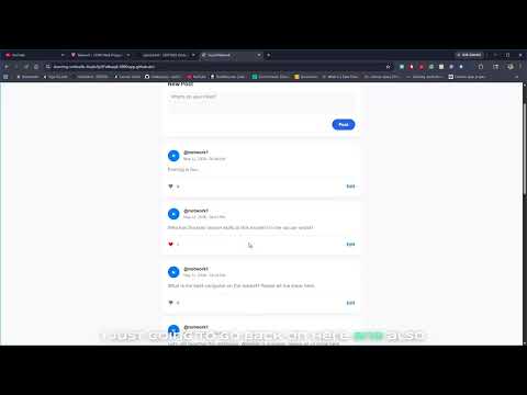 CS50 Web Project 4  Network