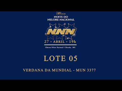 LOTE 05   VERDANA DA MUNDIAL   MUN 3377