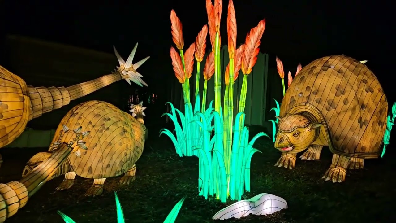 Lichterwelten 2024 im Bergzoo Halle