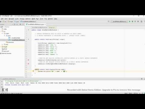 JAVA 8 METHOD REFERENCE DEMO