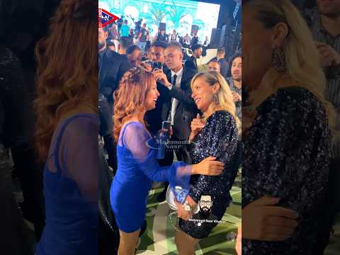 ريم البارودي وإيناس شقيقة الهام شاهين وابنتها الهام صفي الدين ورنا سماحة في حفل زفاف محمد شاهين 