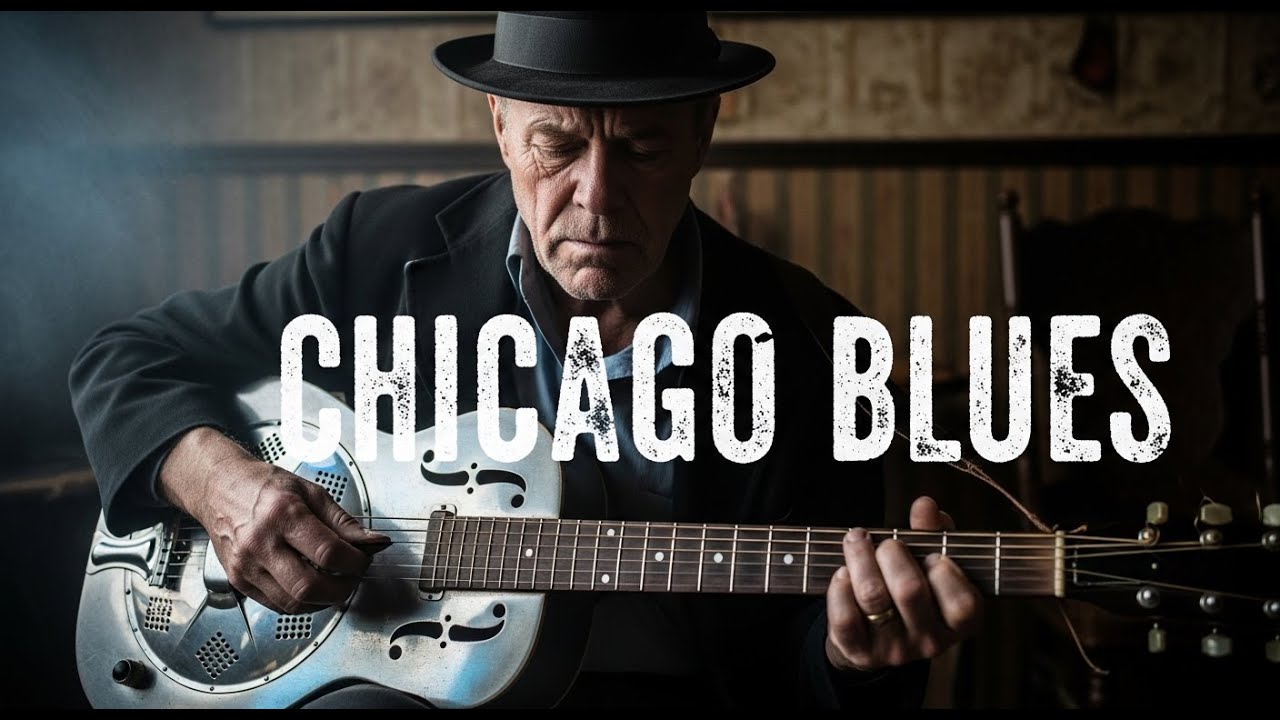 Slow Blues Guitar Night Drive – SRV Inspired Emotional Tone