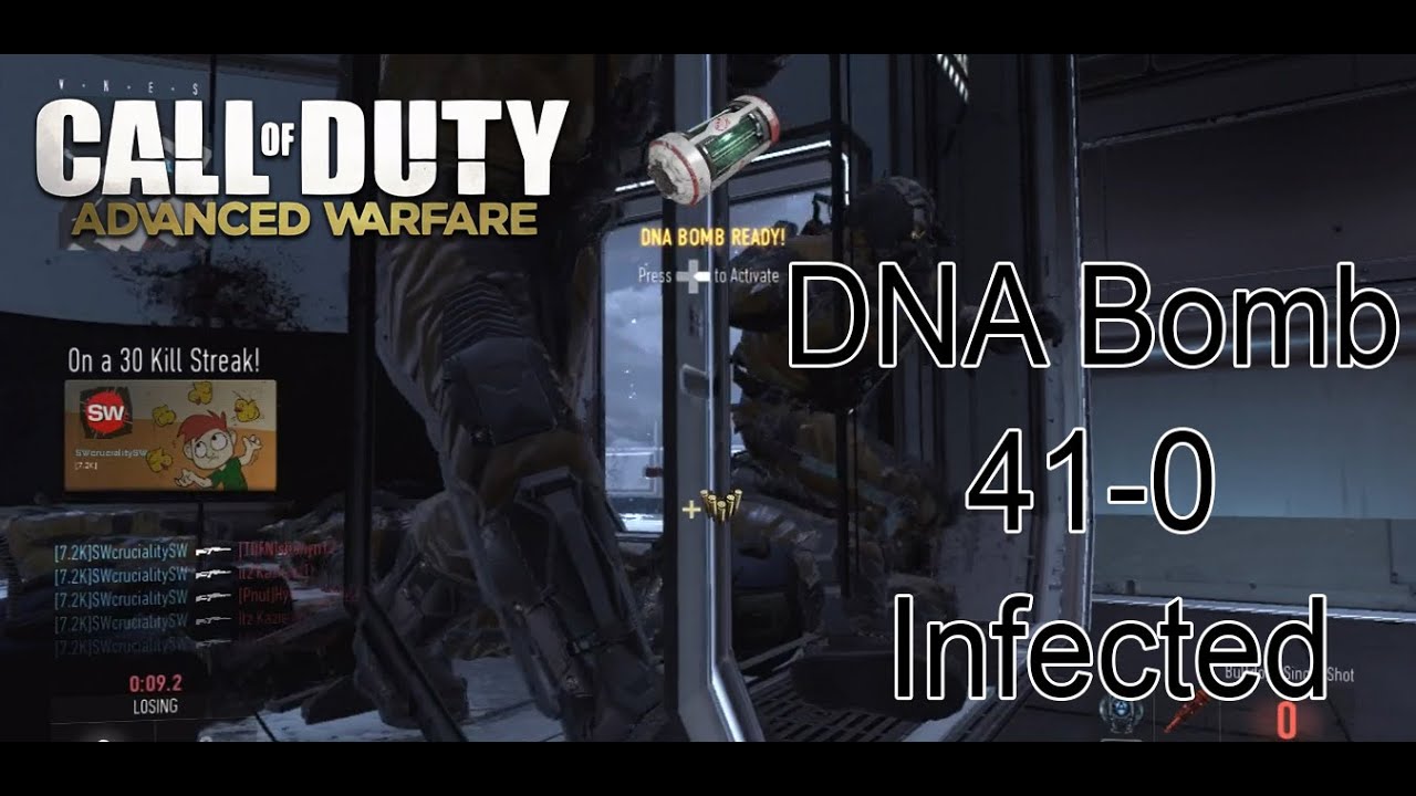 Advanced Warfare: Best Infected Glitch Online 41-0  DNA Bomb!