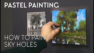 Pastel Painting - How To Paint Sky Holes