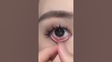 Thumbnail of How do u put contacts in? #contacts #lenspoison #eyes #contactlenses #cosplay