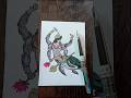Day-2 Kurma Avtaar painting 😱🙏 #shortvideo