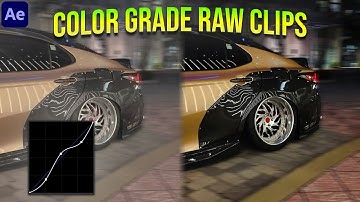 How I Color Grade RAW Footage in After Effects