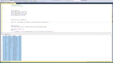 Cursor in T-SQL with example