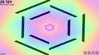 rainbow hexagon spiral is fun