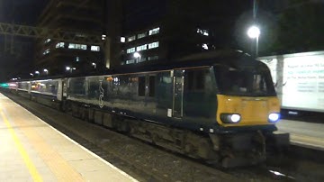 Caledonian Sleeper Class 92 with the Highland Sleeper service at Watford Junction - 04/05/18
