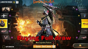 UNHINGED JOKESTER REDUX FULL DRAW | CODM