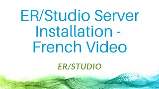 ER/Studio Server Installation - French