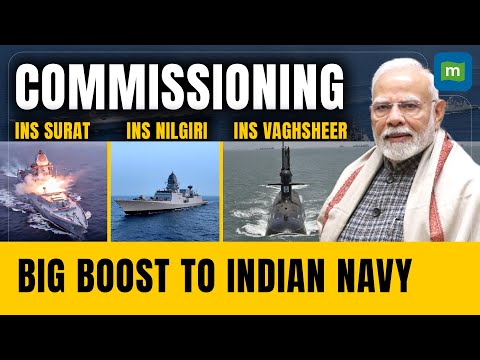 LIVE: PM Modi dedicates frontline naval combatants INS Surat, INS Nilgiri & INS Vaghsheer to nation Episode cover