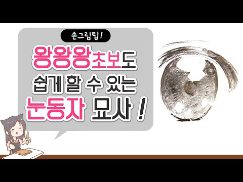 왕왕왕초보도 이해하기 쉬운 손그림으로 눈 그리기!!