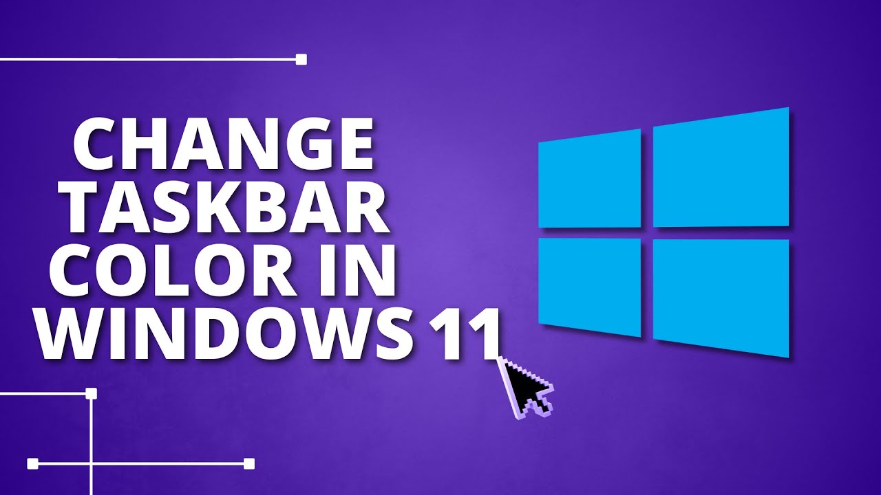 How to Change Taskbar Color in Windows 11 - YouTube